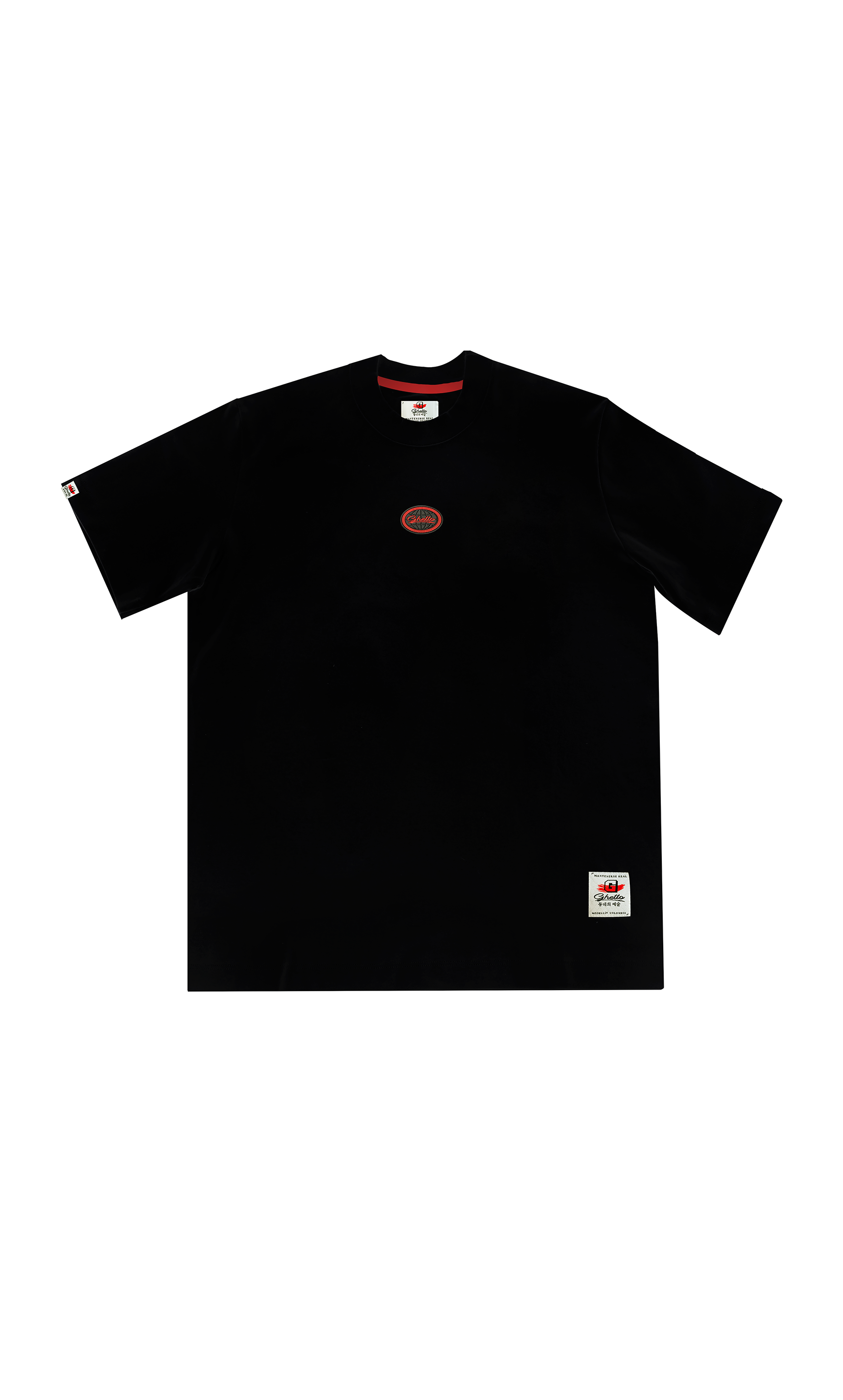 Camiseta Aplique Negra