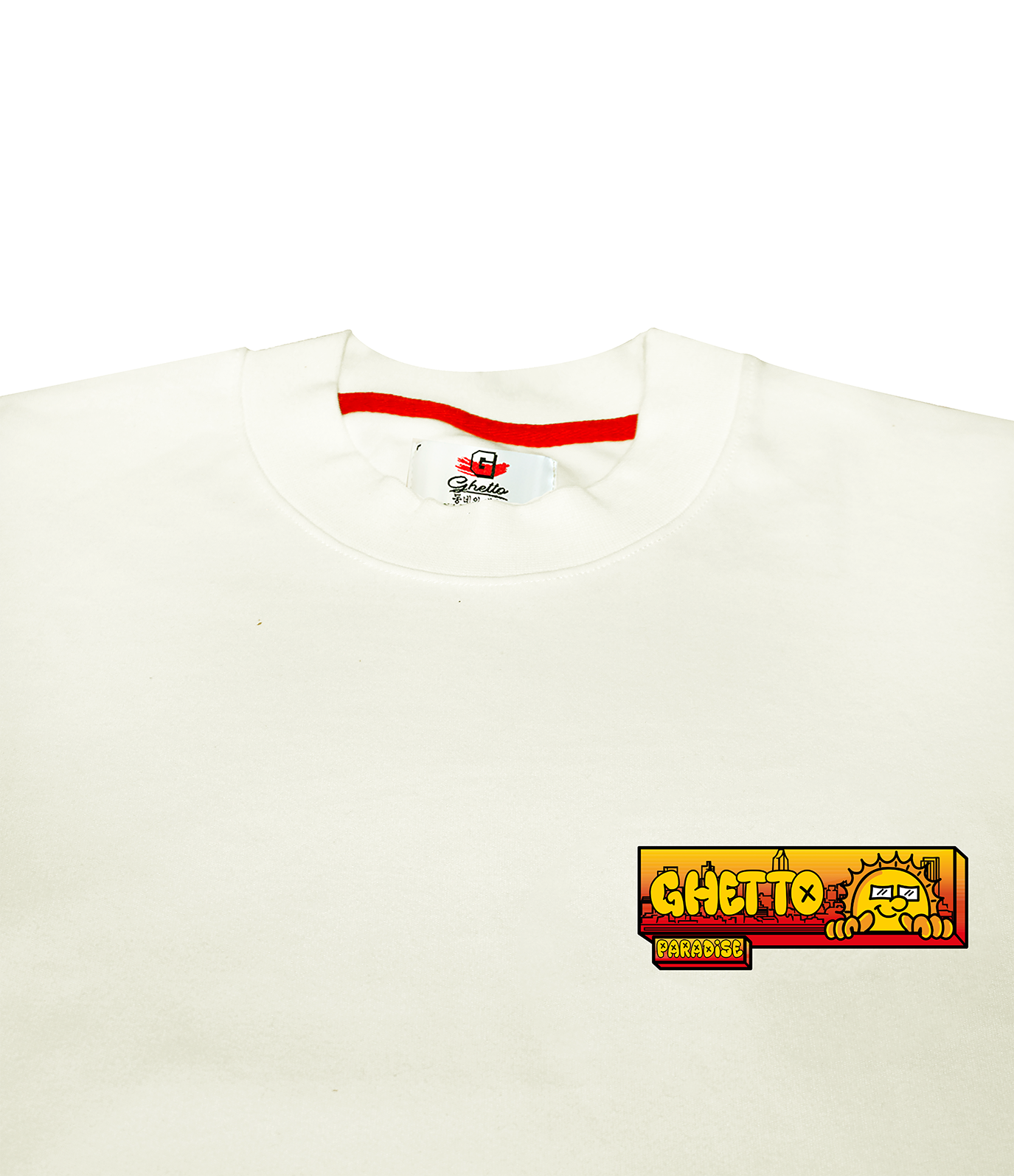 Camiseta Ghetto Paradise Crema