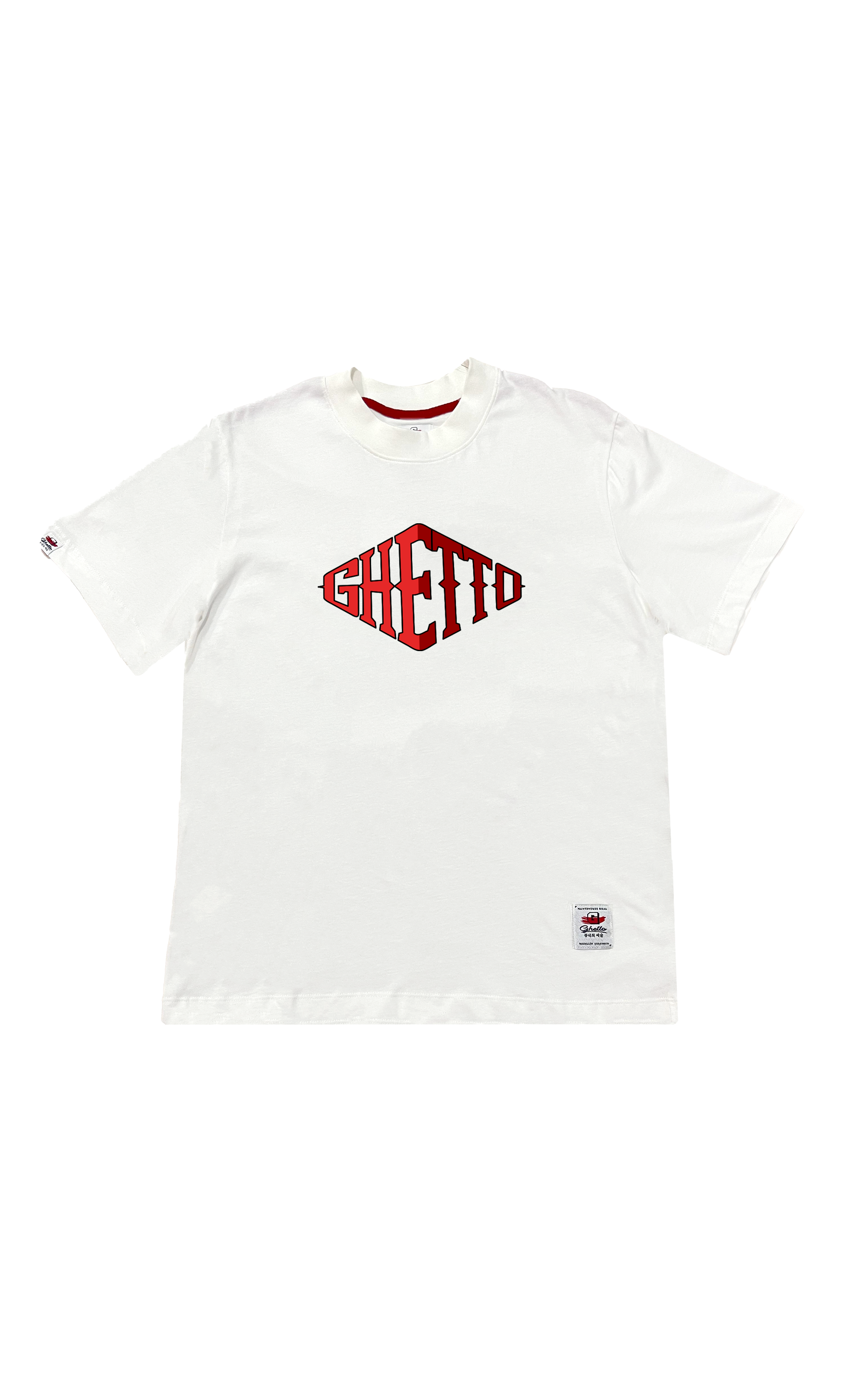 Camiseta Ghetto Rombo Blanca