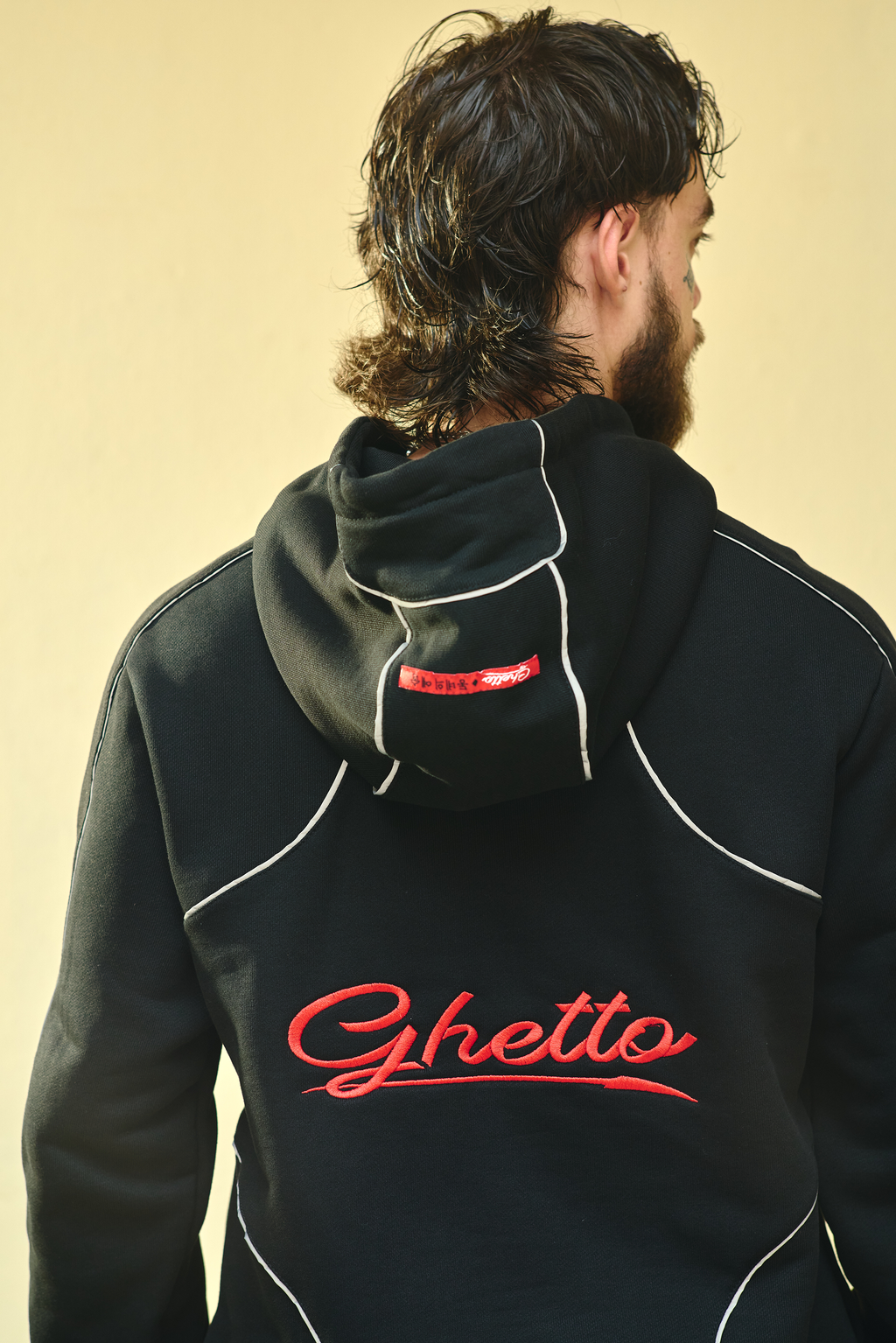 Hoodie Negro Reflectivo