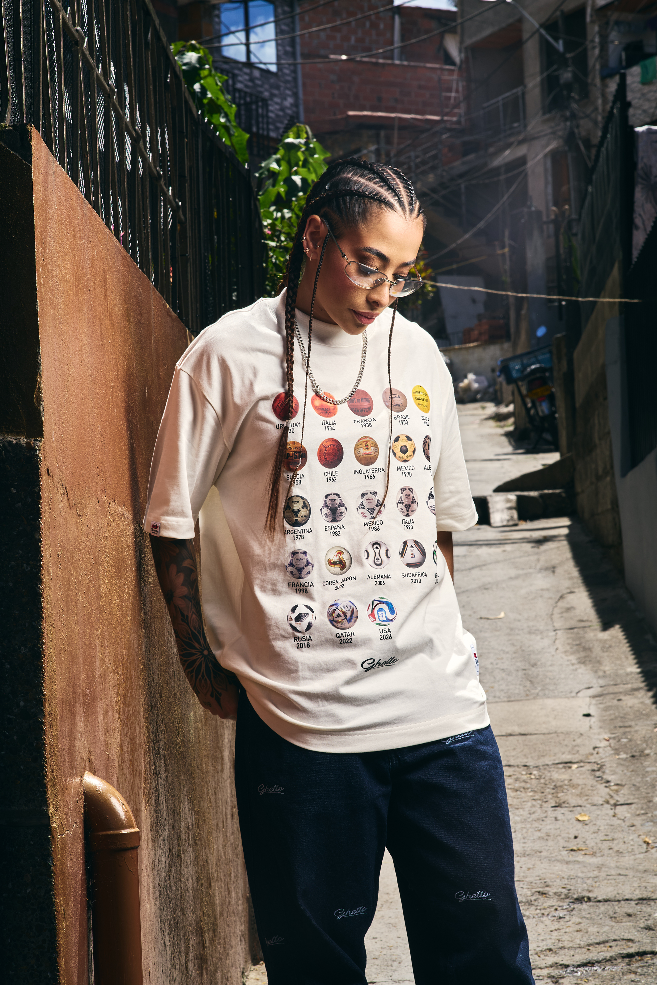 Camiseta Balones Mundial Crema