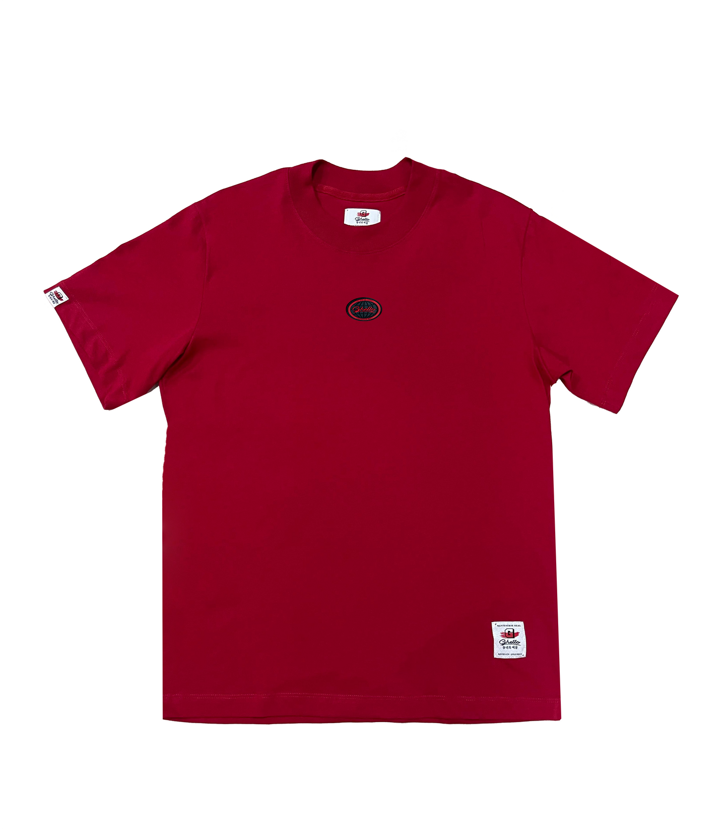 Camiseta Ghetto Aplique Roja