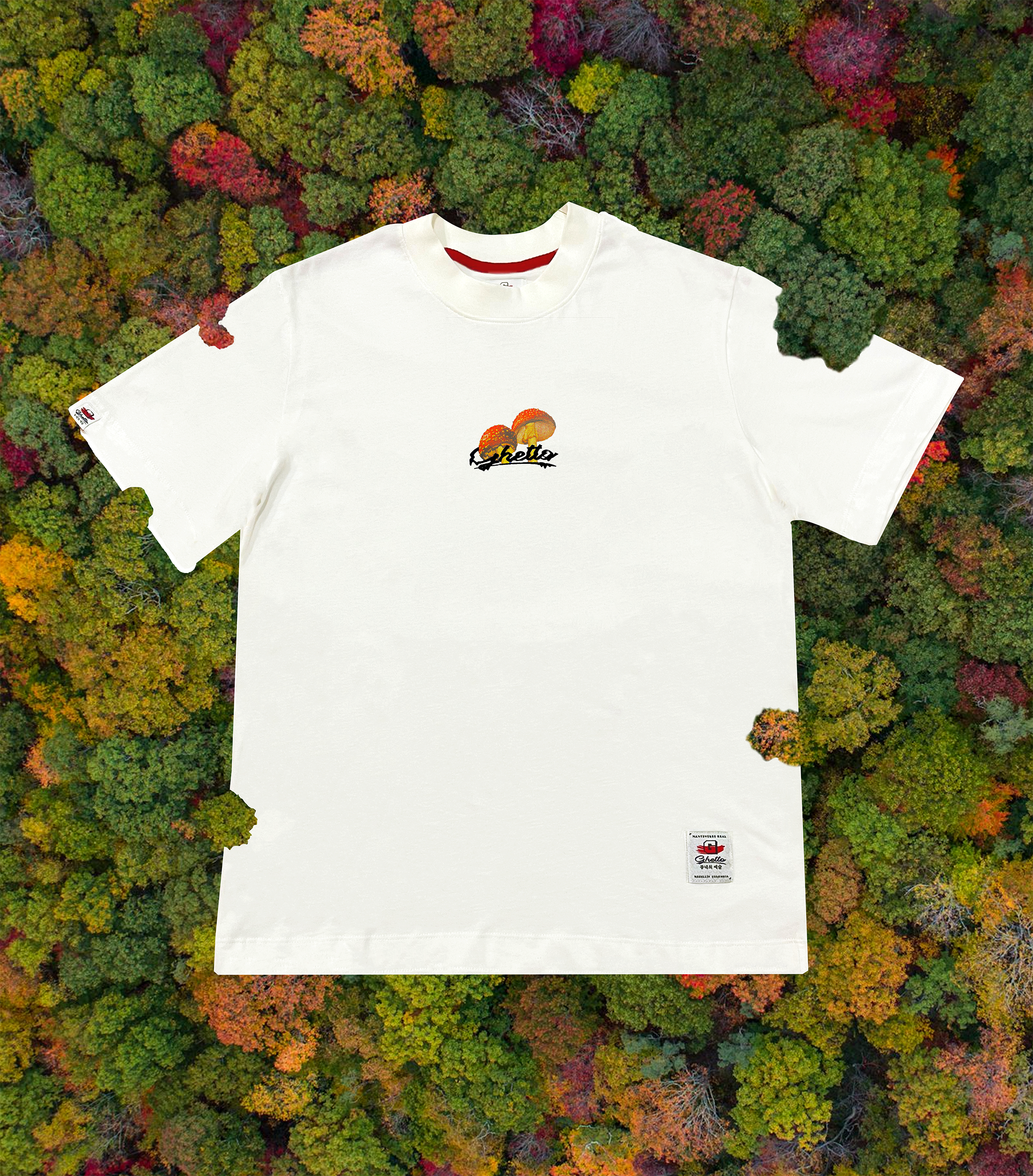 Camiseta Pueblito Paisa Acid Crema - Element