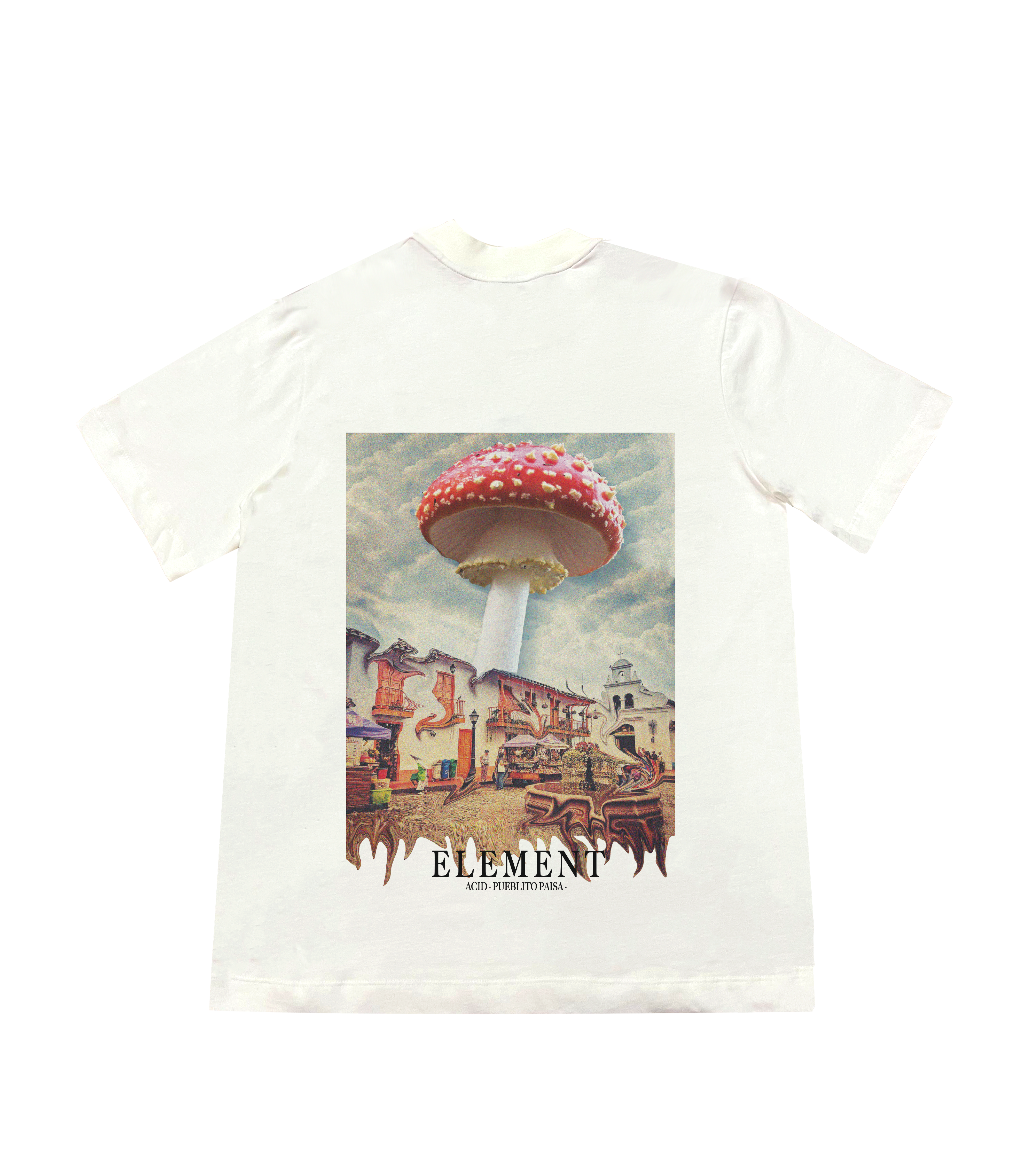 Camiseta Pueblito Paisa Acid Crema - Element