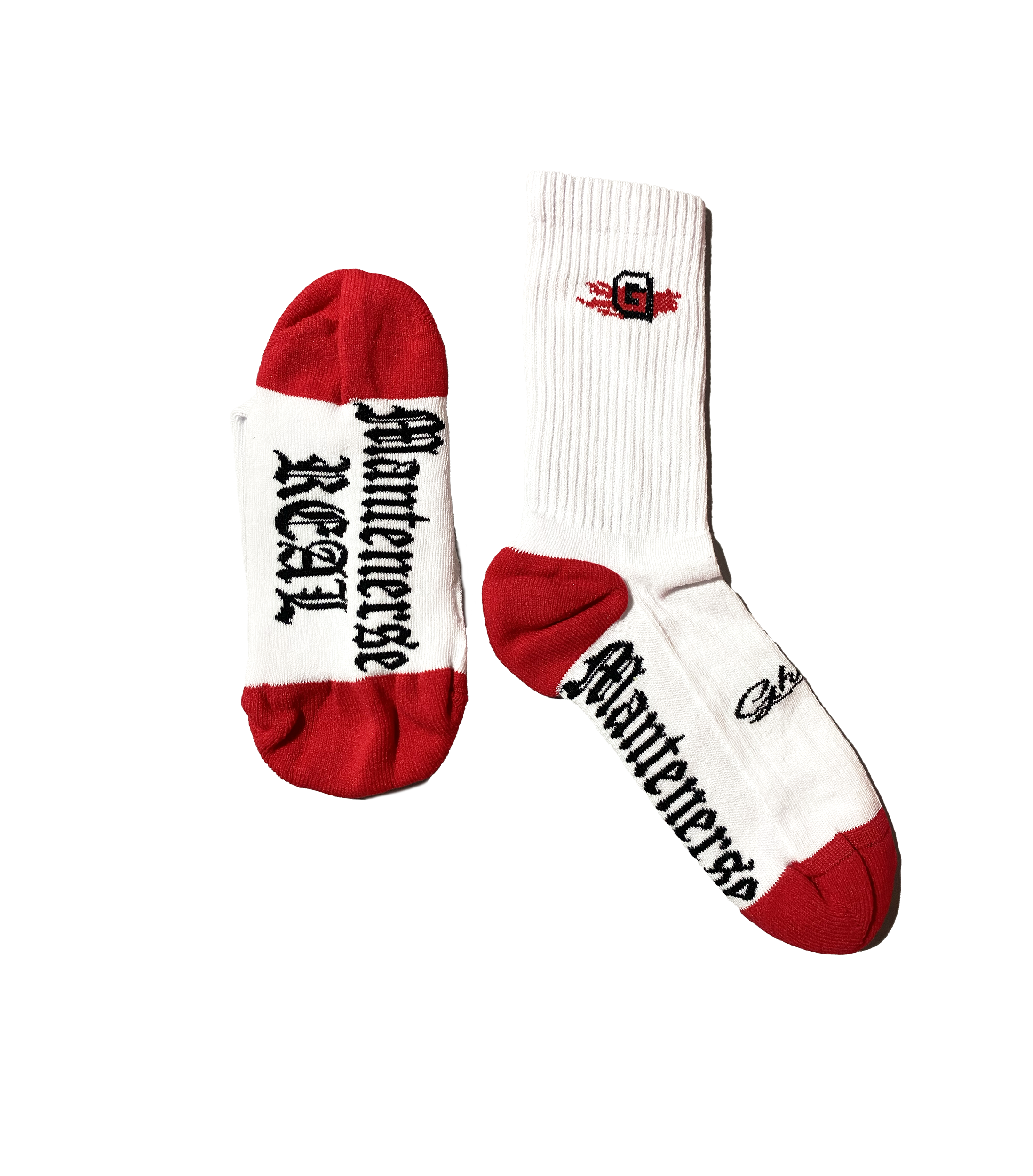 Medias Blancas Logo Ghetto