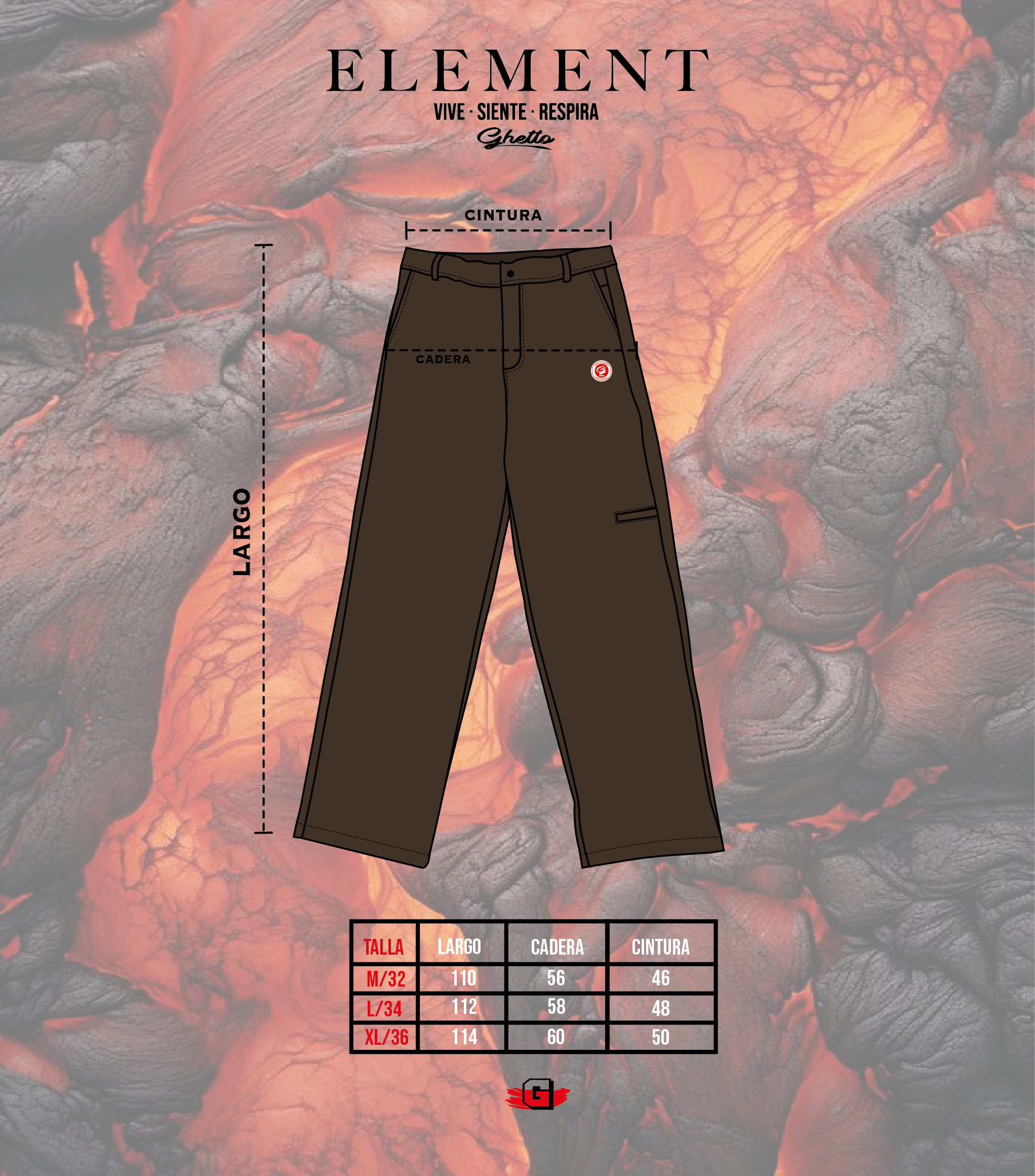 Pantalón Clásico Chocolate