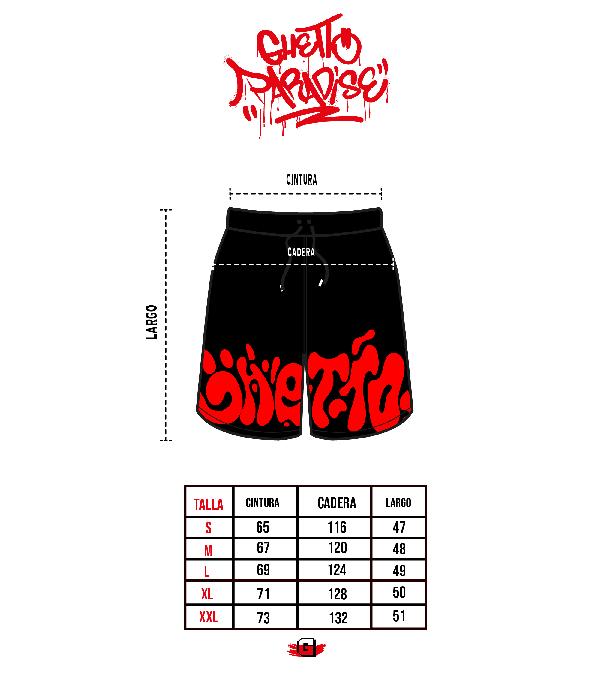 Pantaloneta Tag Negra