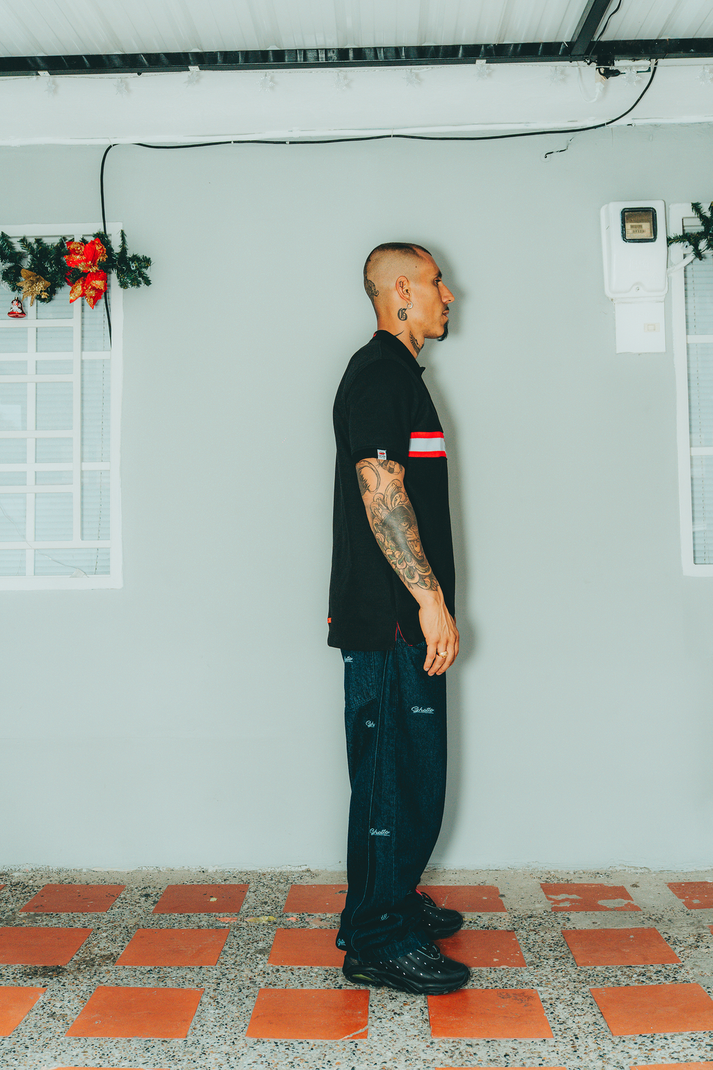 Camiseta Polo Banda Negra