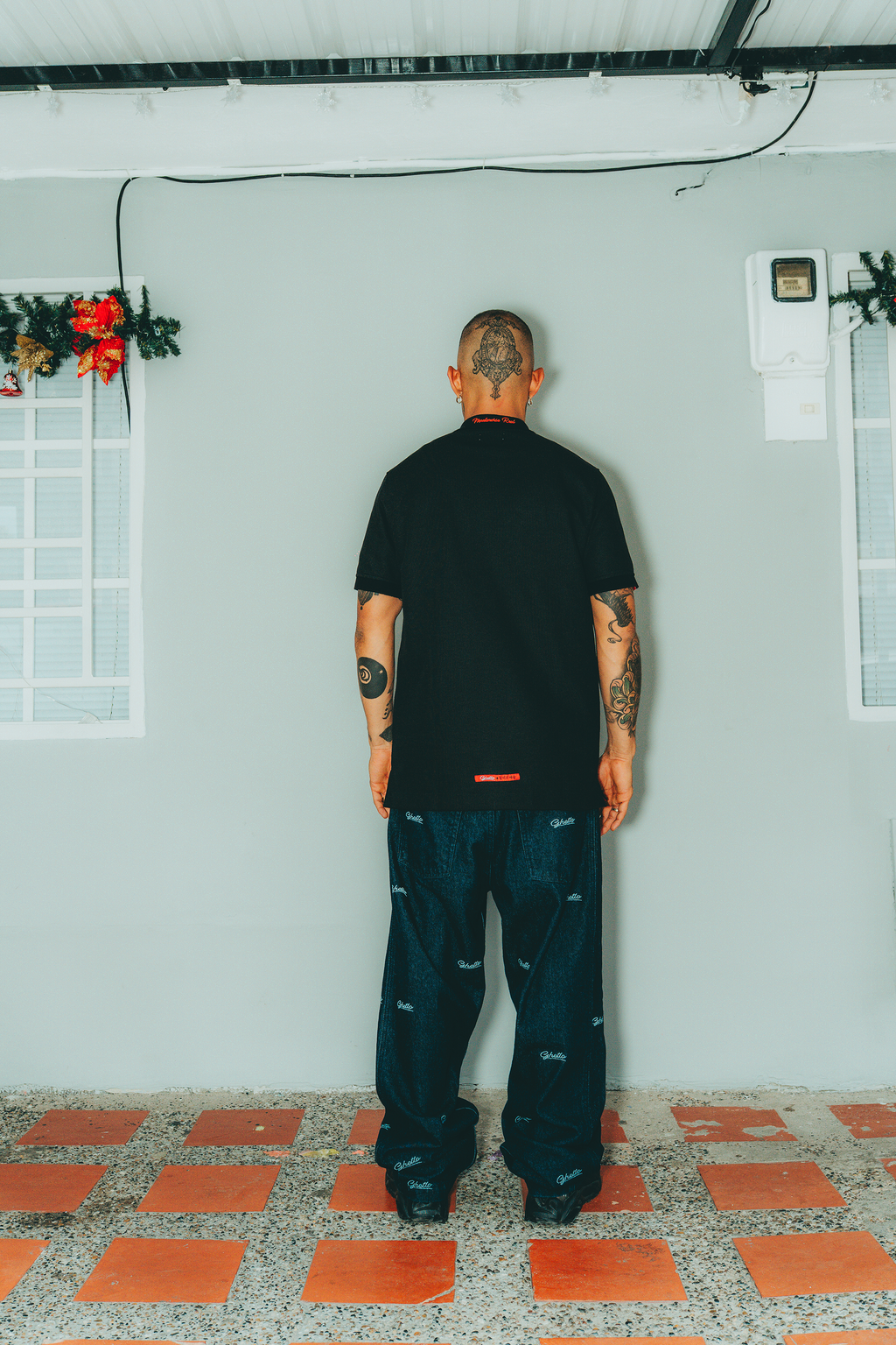 Camiseta Polo Banda Negra