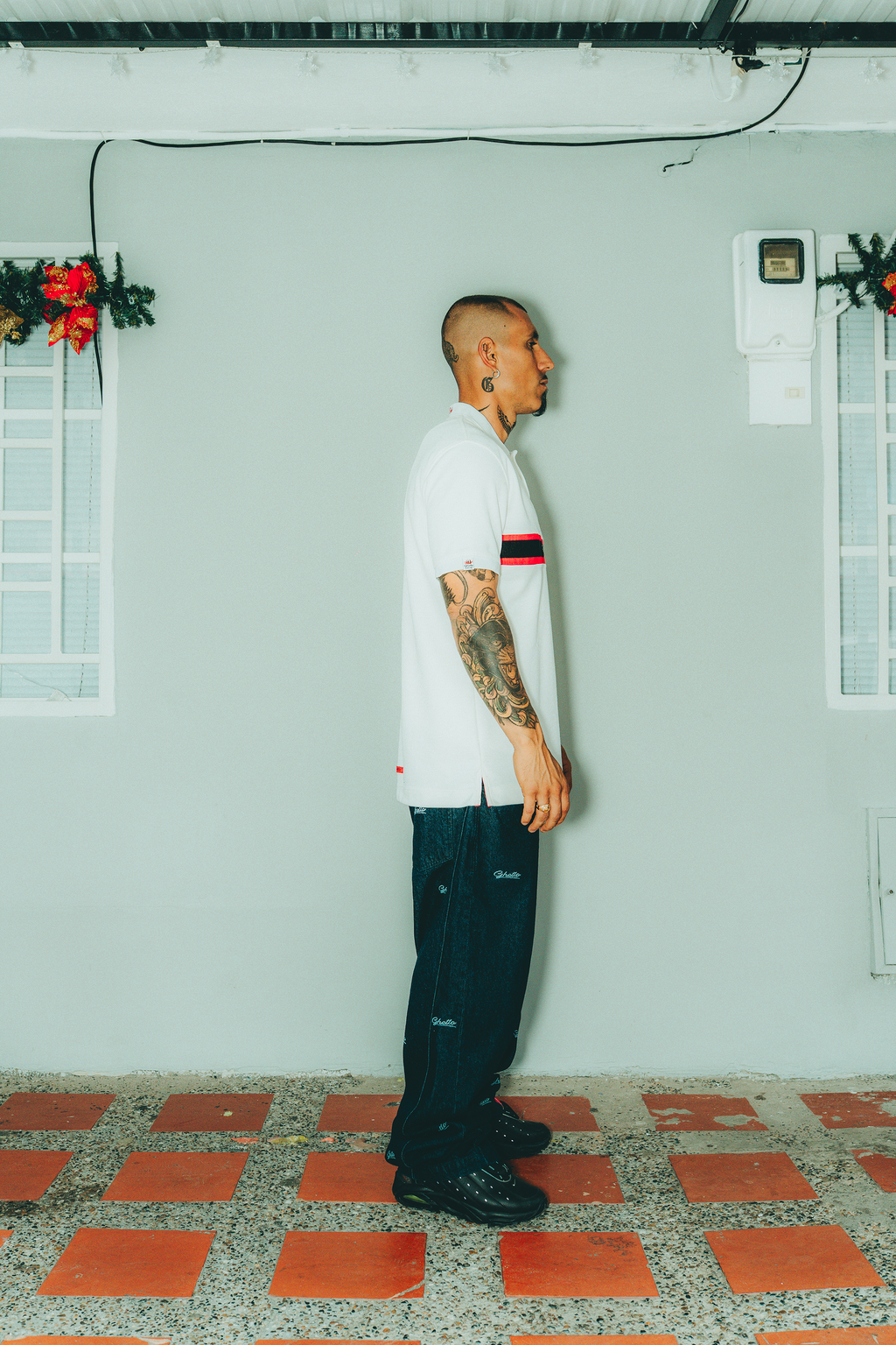 Camiseta Polo Banda Crema