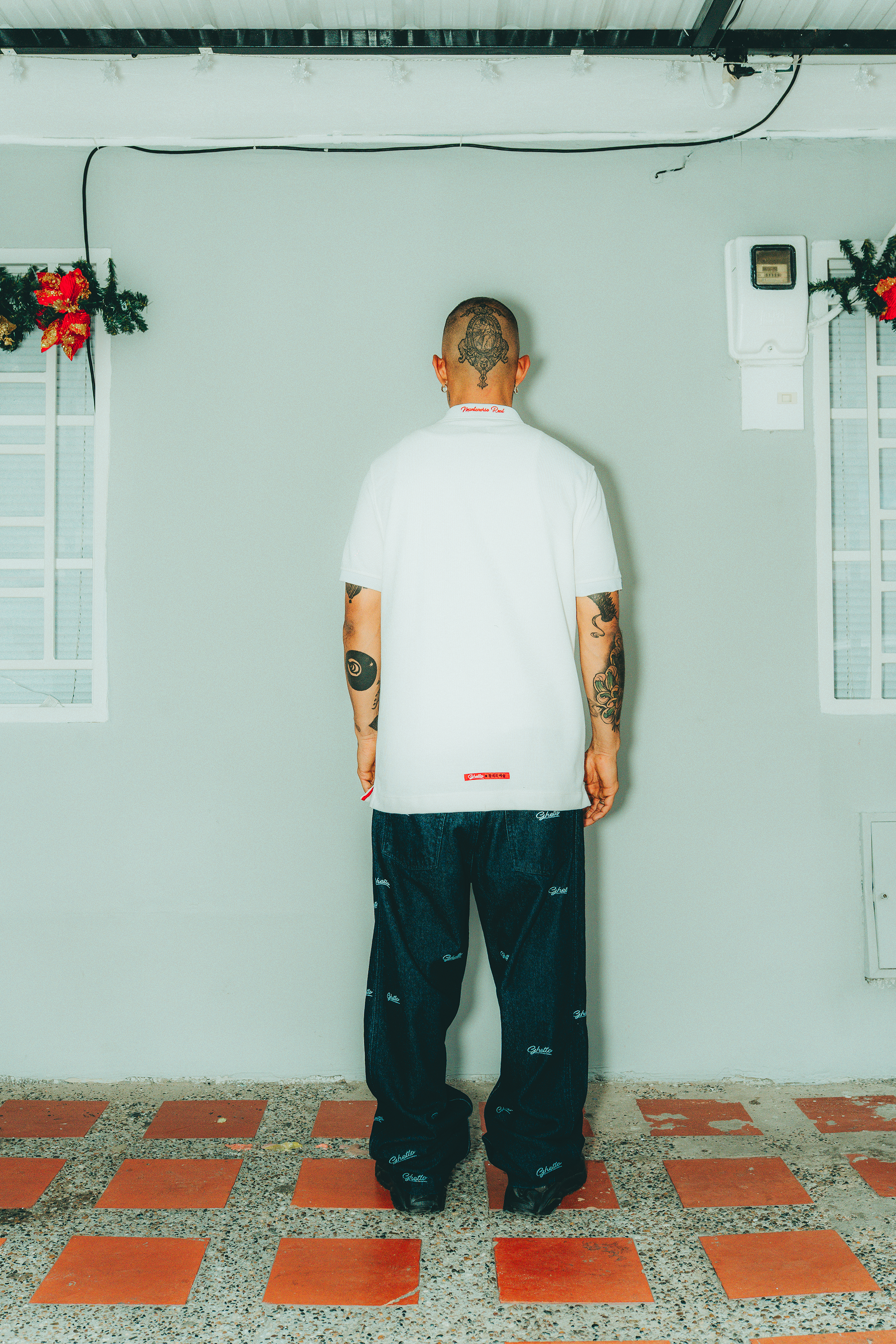 Camiseta Polo Banda Crema