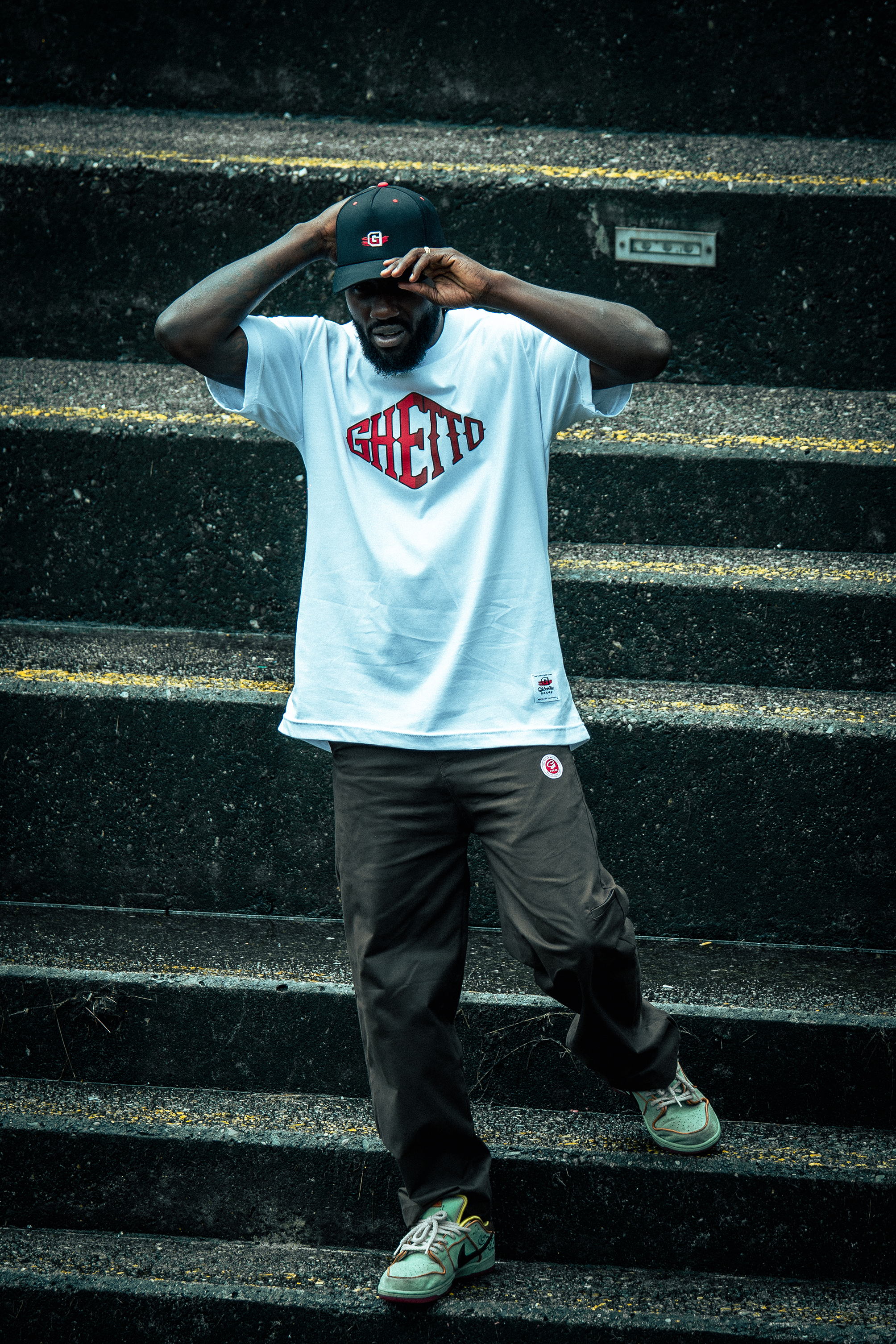 Camiseta Ghetto Rombo Blanca