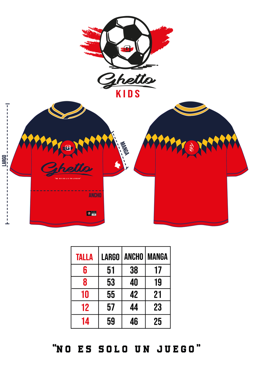 Camiseta Selección Ghetto Kids - Colombia
