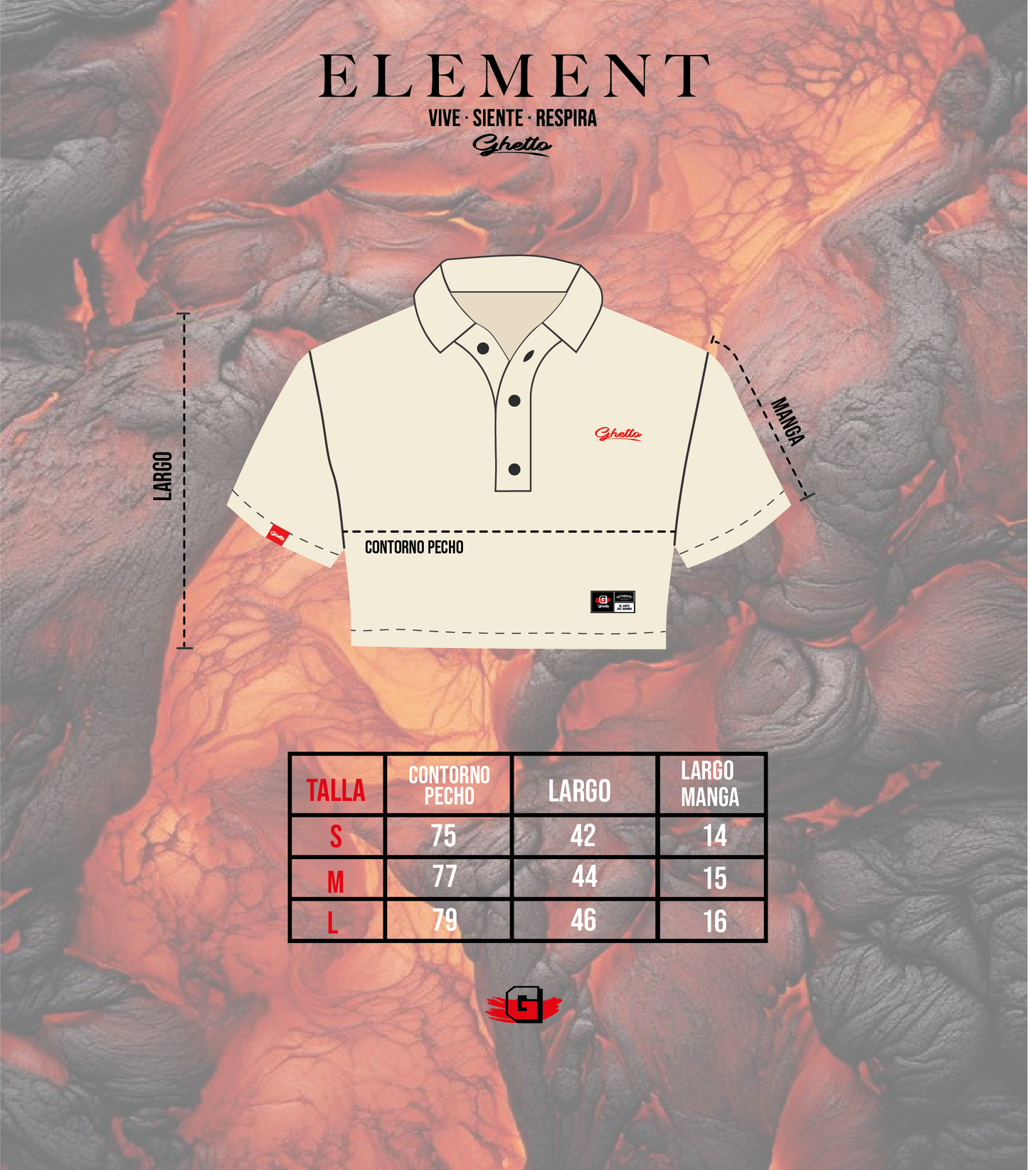 Top Polo Negro - Element