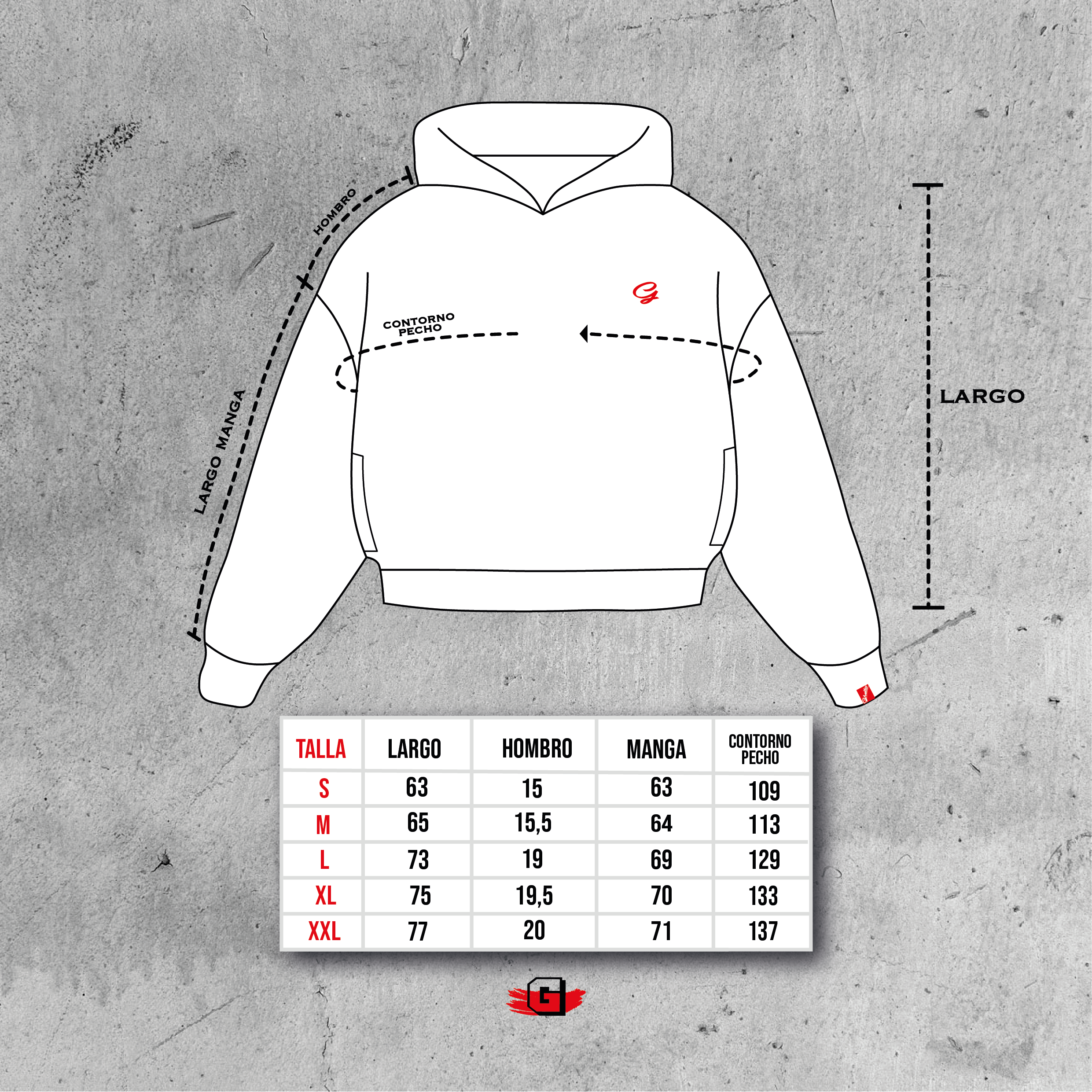 Hoodie Chocolate Monograma