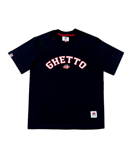 Camiseta Ghetto University Negra