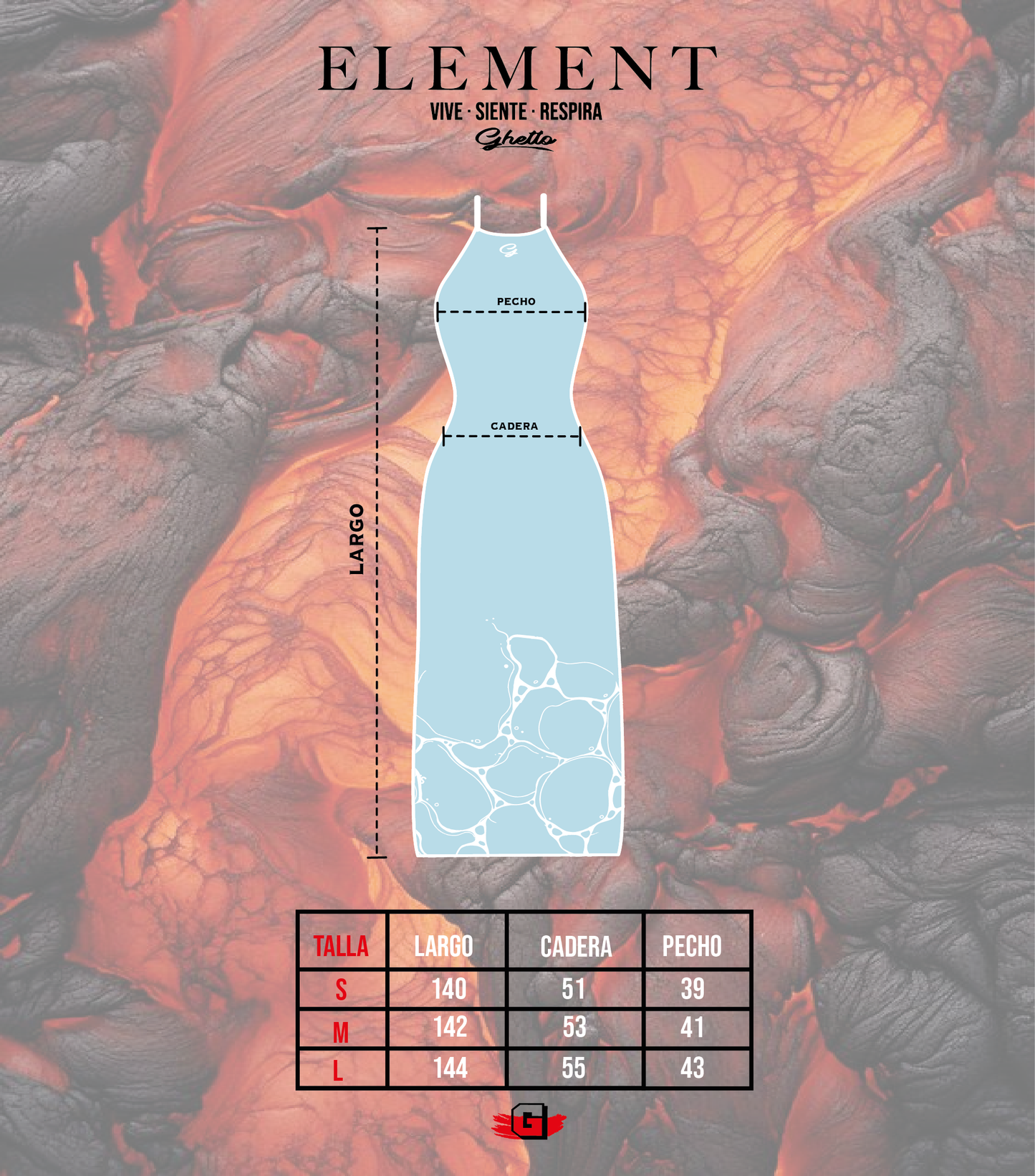 Vestido Agua - Element