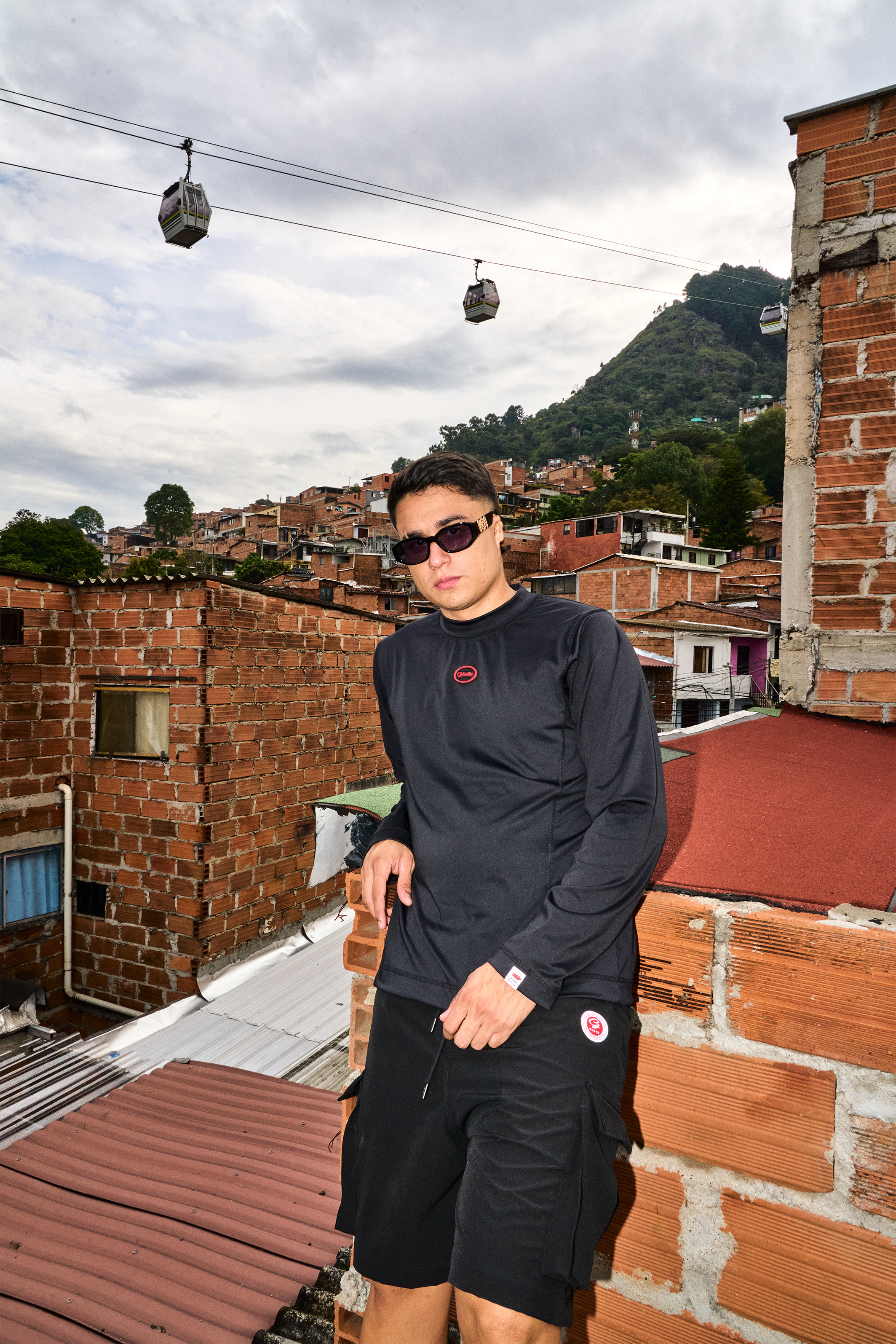 Pantaloneta Cargo Negra
