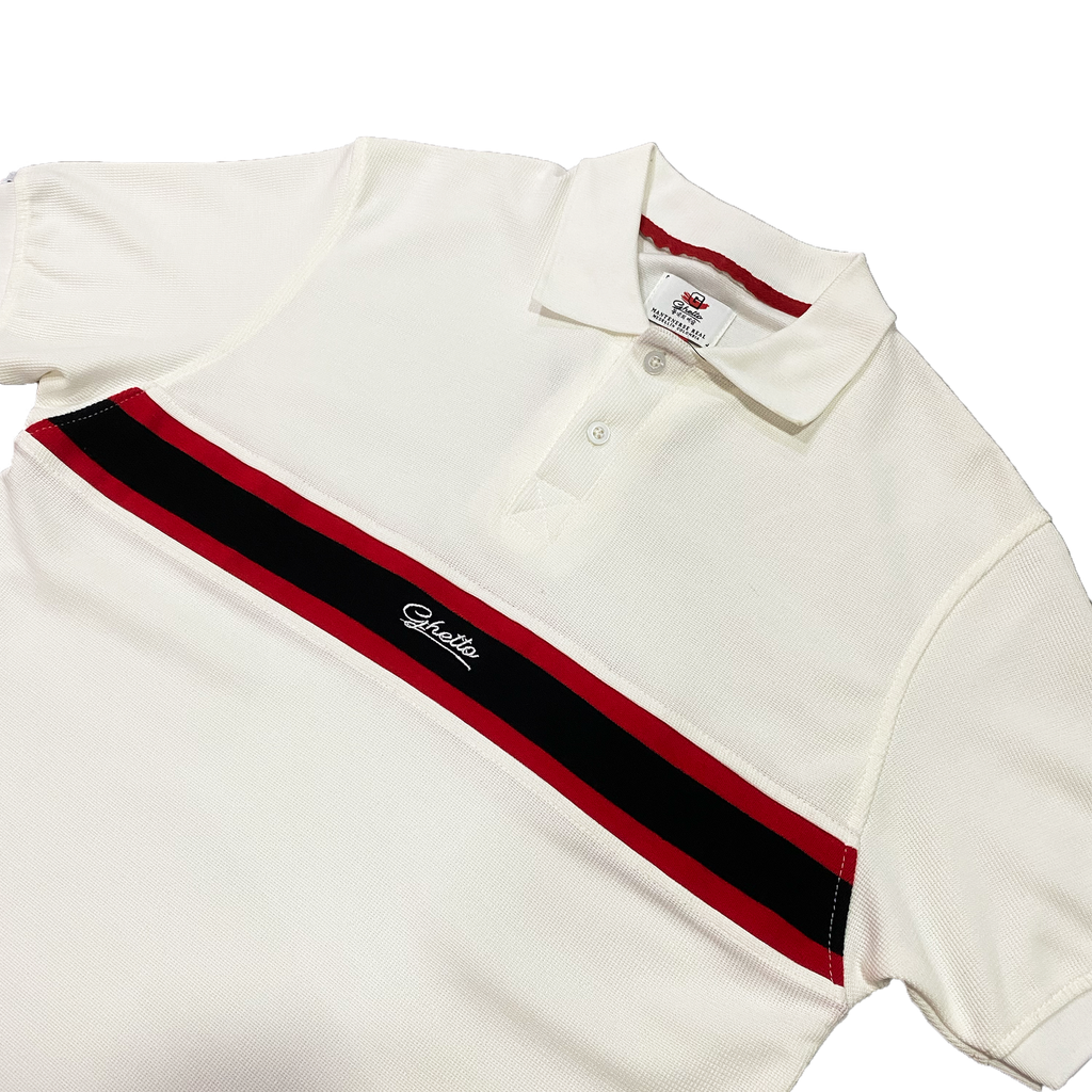 Camiseta Polo Banda Crema