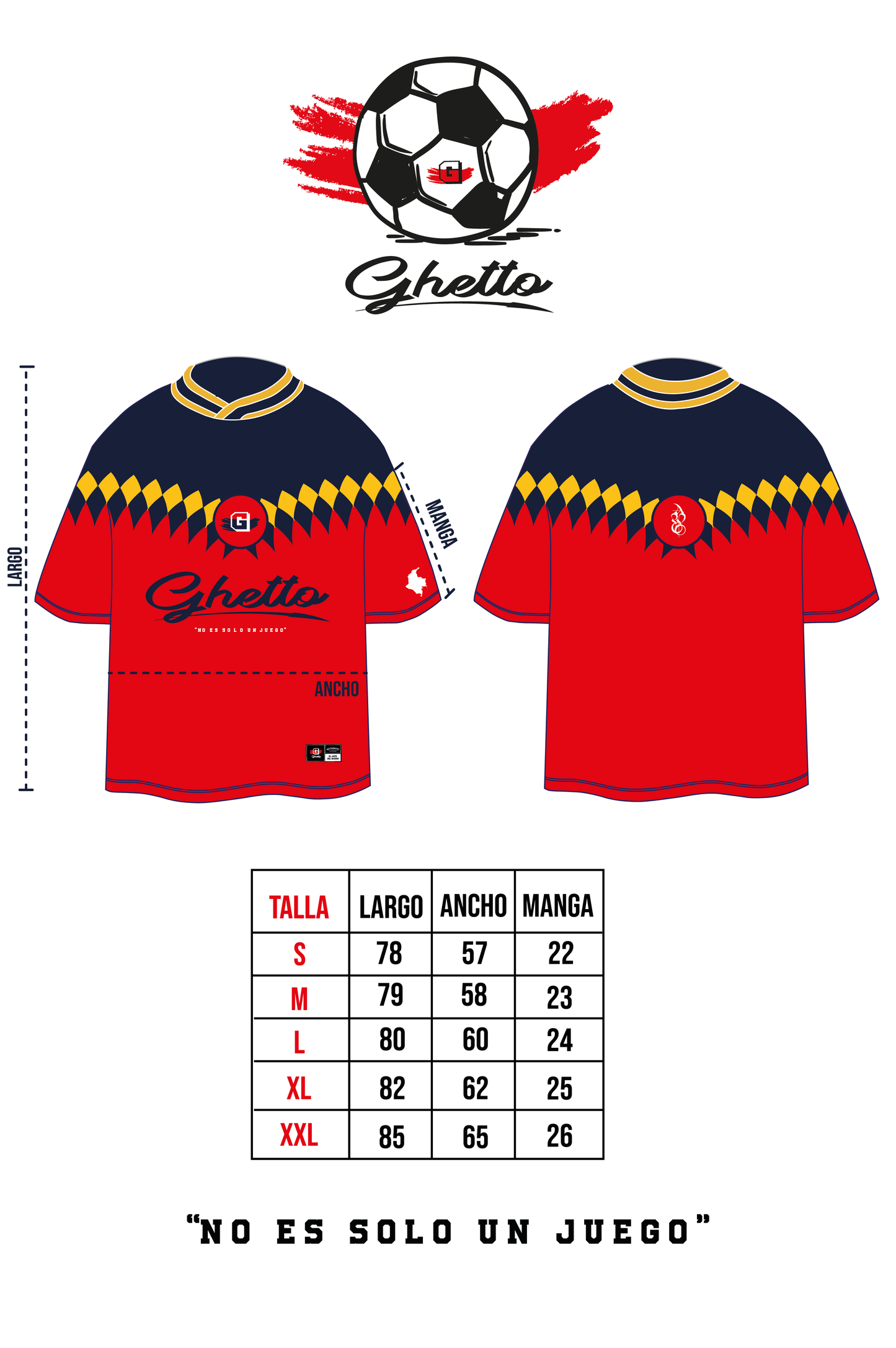 Camiseta Selección Ghetto - Colombia